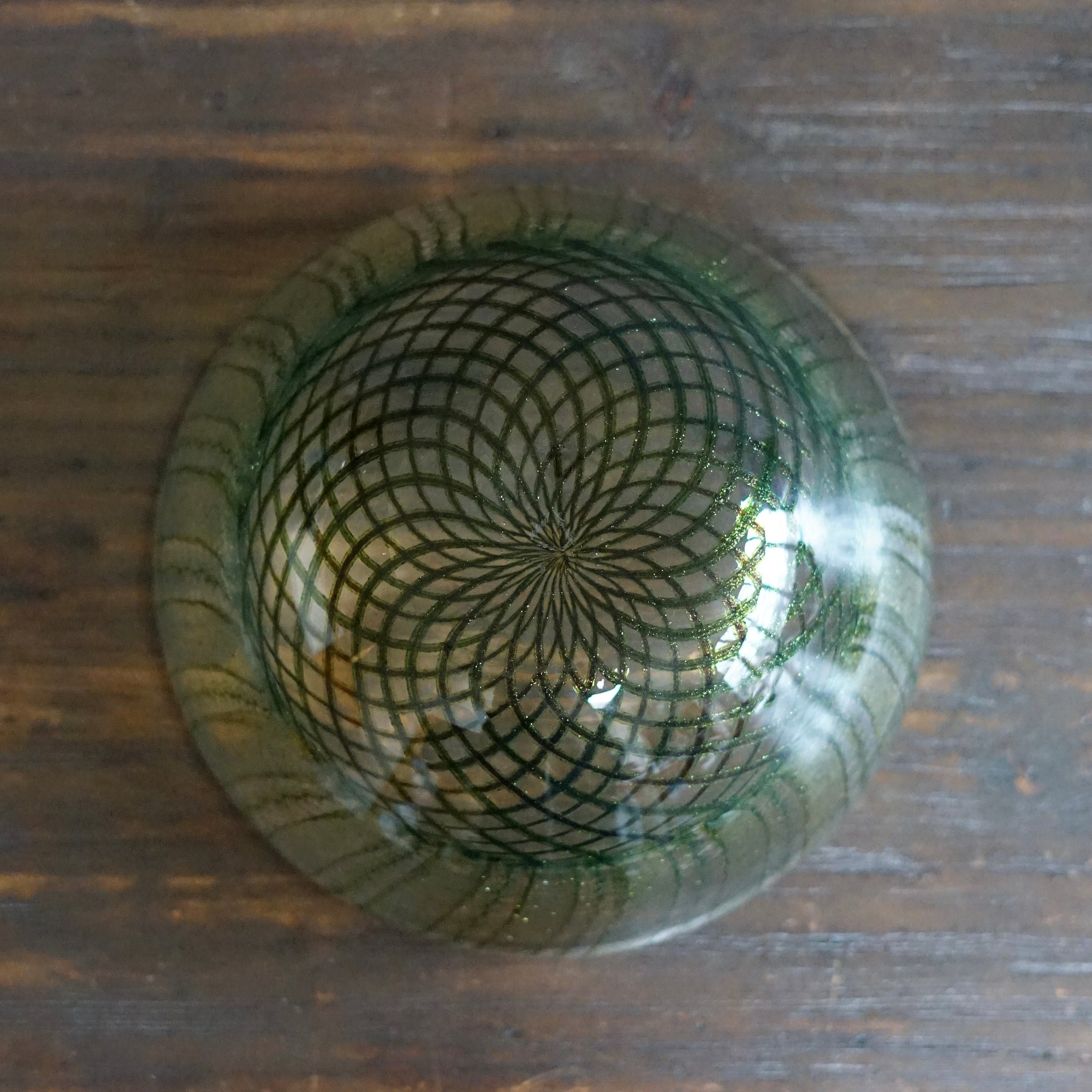 Large Lace Glass Incalmo Bowl #U13