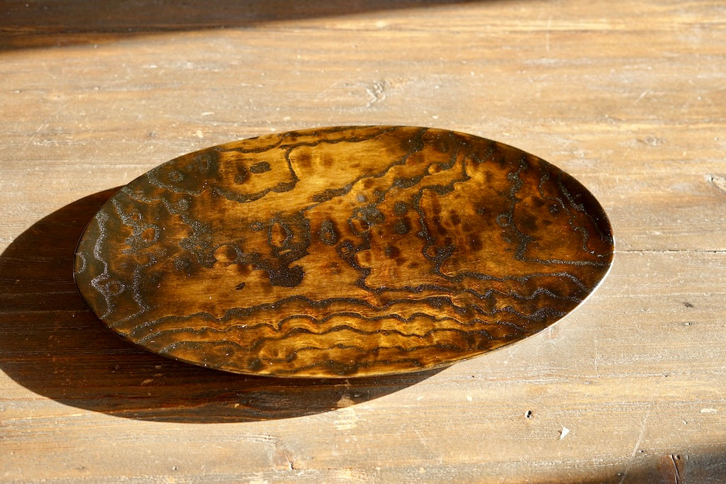 Hand Carved Oval Serving Platter #YT45