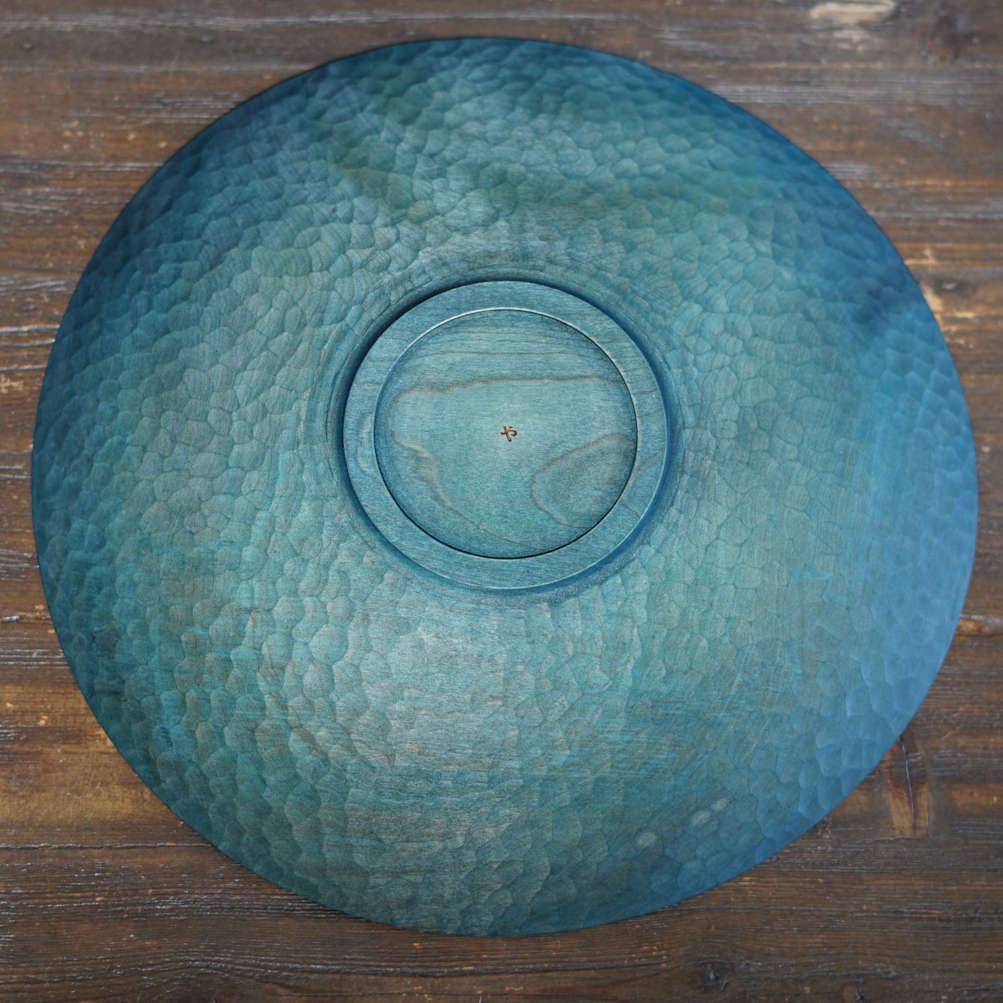 Large Indigo Shallow Bowl #YO10