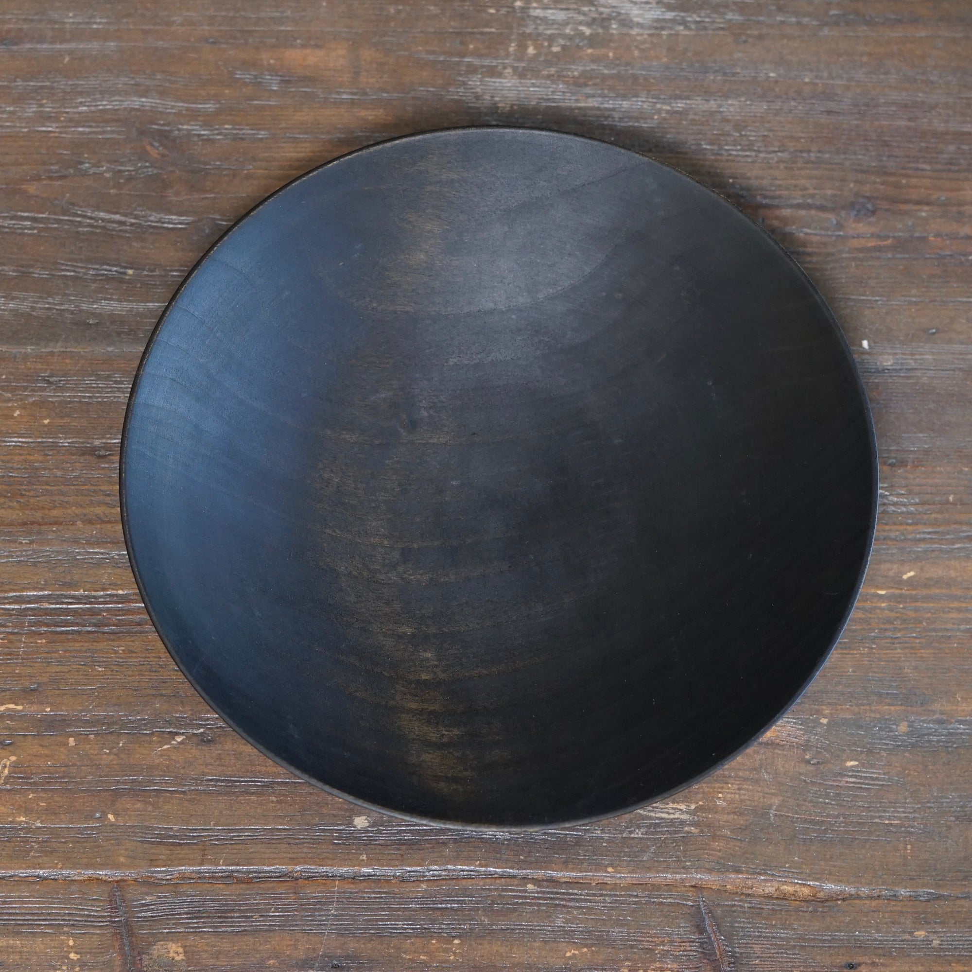 Medium Black Shallow Bowl #YO15