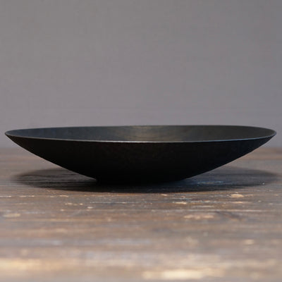 Large Black Shallow Bowl #YO11