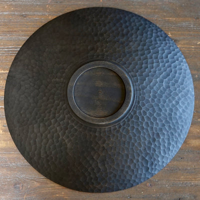 Large Black Shallow Bowl #YO11