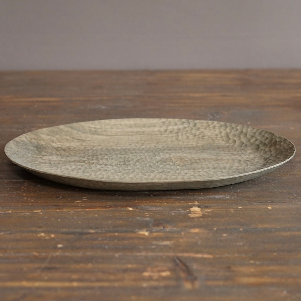 Large Iron Dye Oval Plate #YO1