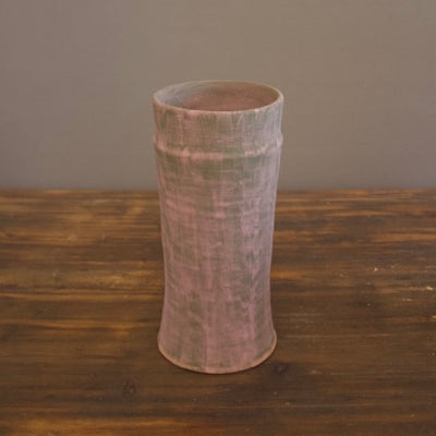 Green / Pink Column Flower Vase #JT309