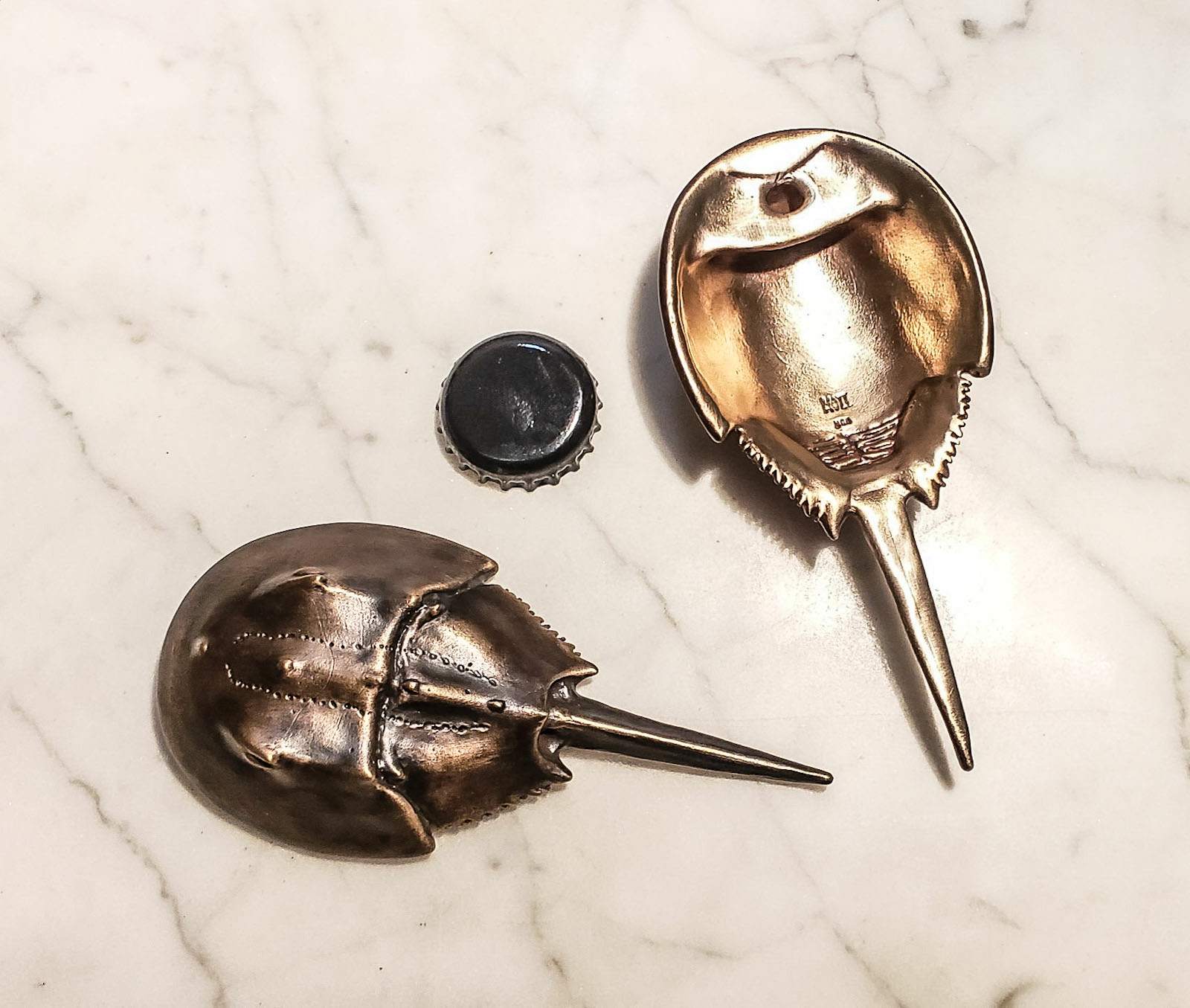 Horseshoe Crab Bottle Opener  Antique Bronze