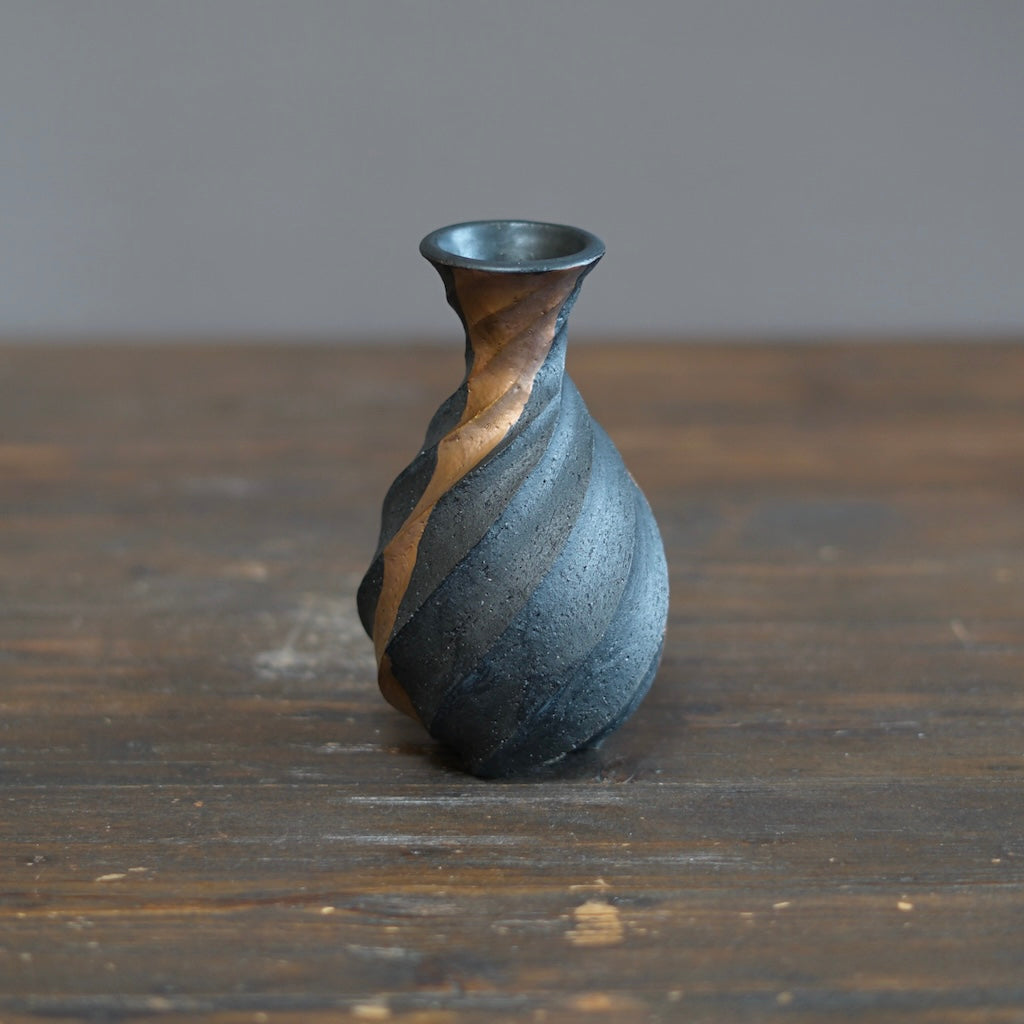 Twisted Copper Flower Vase #OMT128B