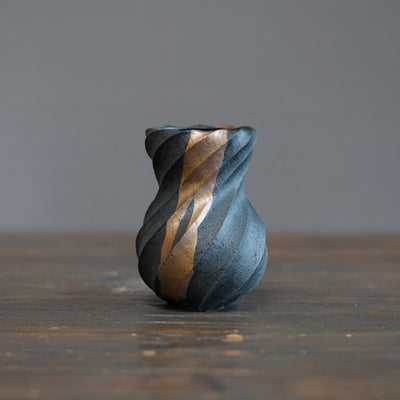 Twisted Copper Flower Vase #OMT128D