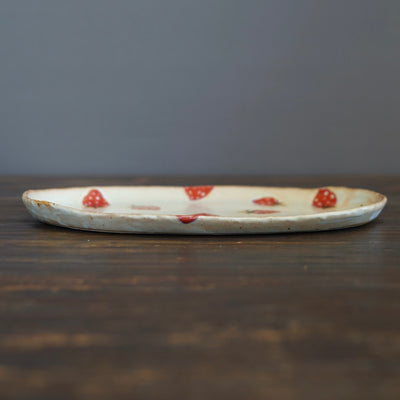 Oval Strawberry Plate #KB1A