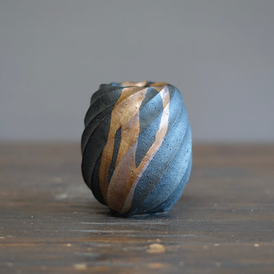 Twisted Copper Flower Vase #OMT128C