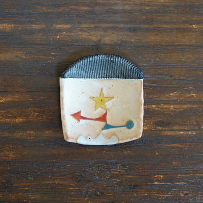 Small Abstract Plate #KB8B