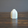 Six Sided White Bud Vase #KT112