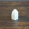 Six Sided White Bud Vase #KT112