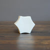 Six Sided White Bud Vase #KT114