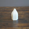 Six Sided White Bud Vase #KT115