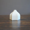 Six Sided White Bud Vase #KT116