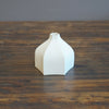 Six Sided White Bud Vase #KT116