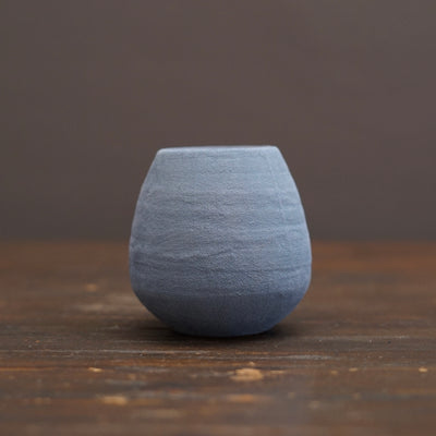 Silver Grey / Orange Large Mini Dino Vase #JT444A
