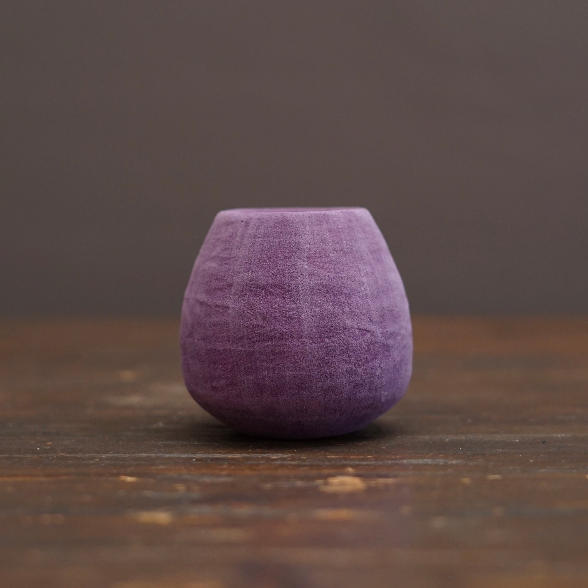 Violet / Orange Medium Mini Dino Vase #JT445