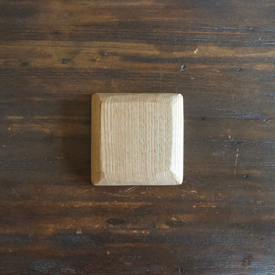 Small Hand Carved Square Plate #YT6E