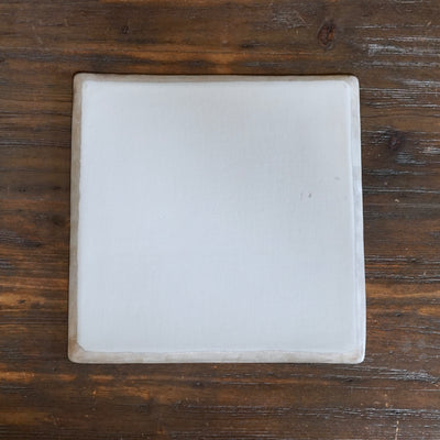 Silver Glazed Square Platter #NK116