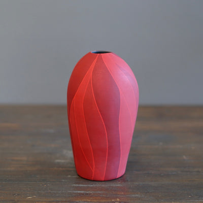 Small Red Flower Vase #AY10