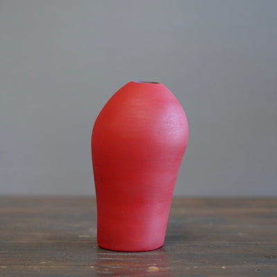 Small Red Flower Vase #AY11