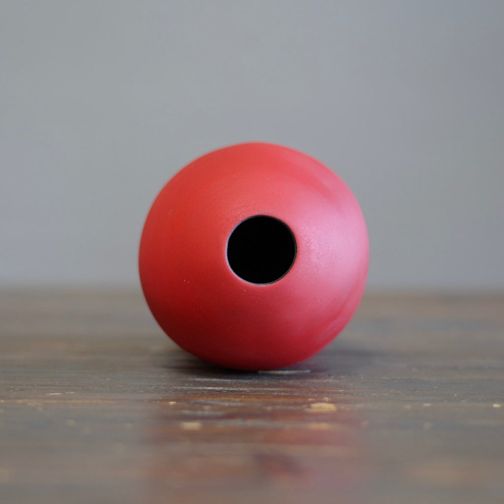 Small Red Flower Vase #AY11