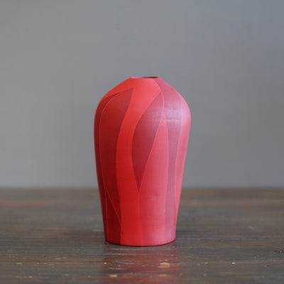 Small Red Flower Vase #AY12