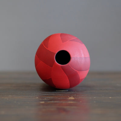Small Red Flower Vase #AY12