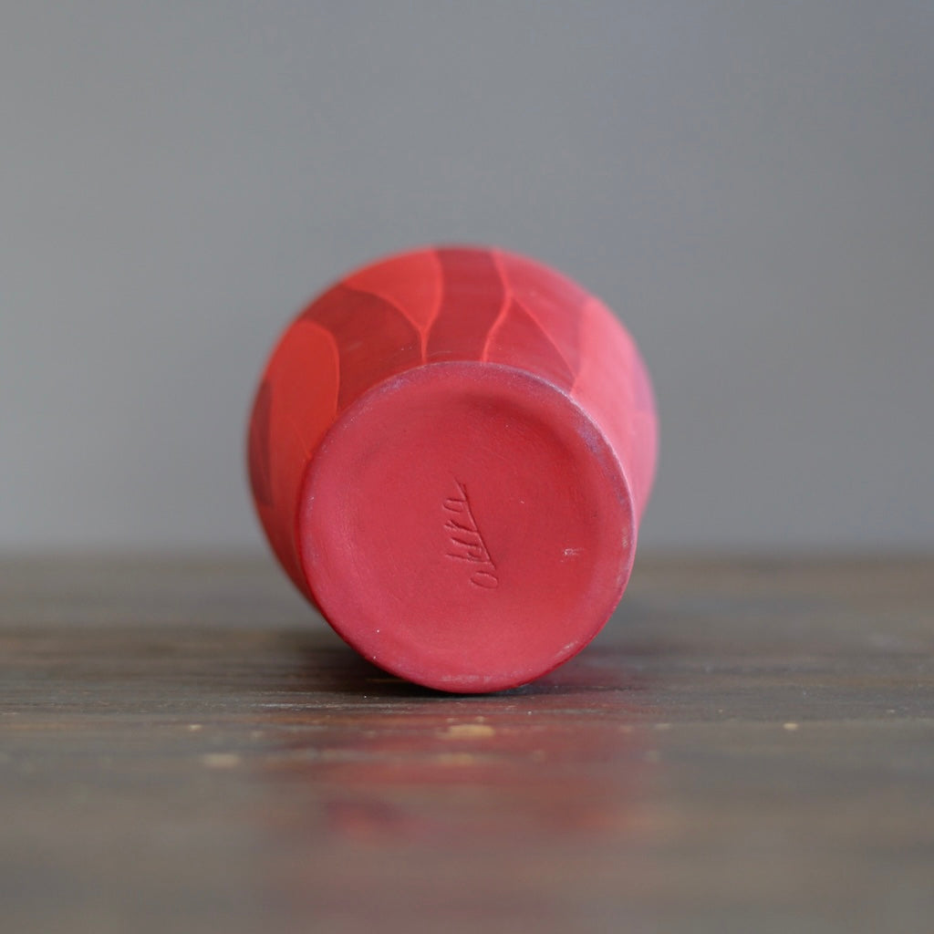 Small Red Flower Vase #AY12