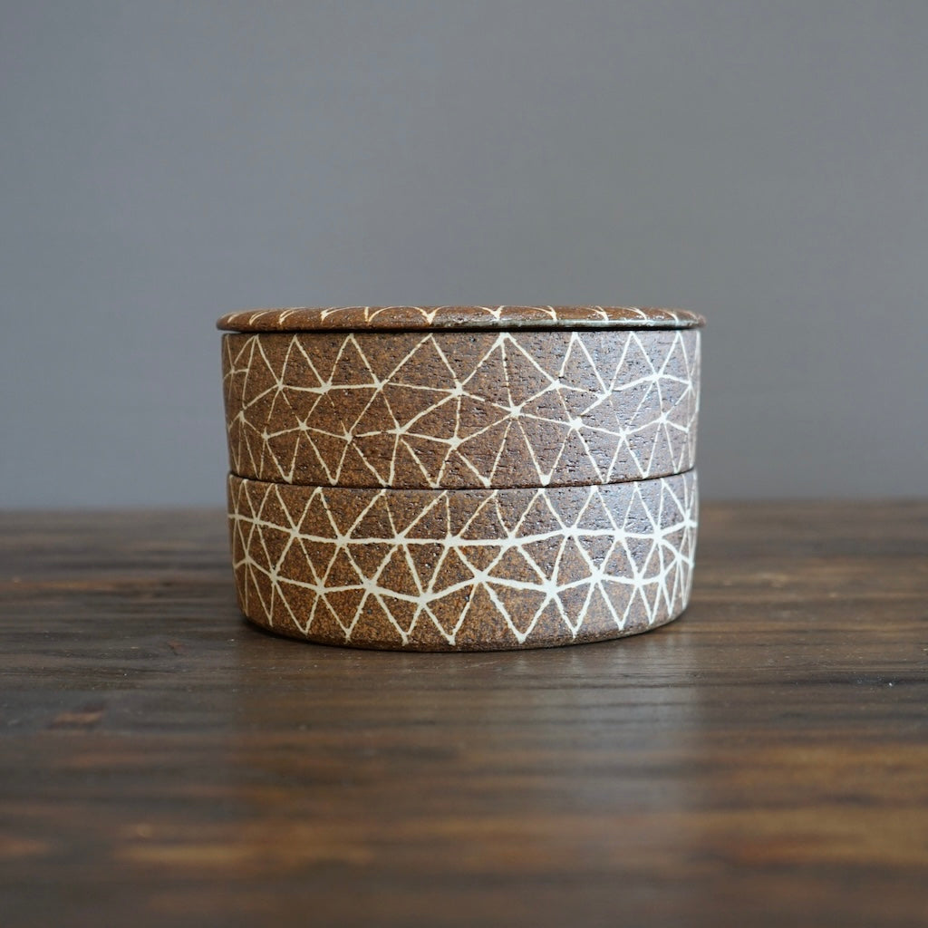 Geometric Inlay Stacked Box #OMT105C