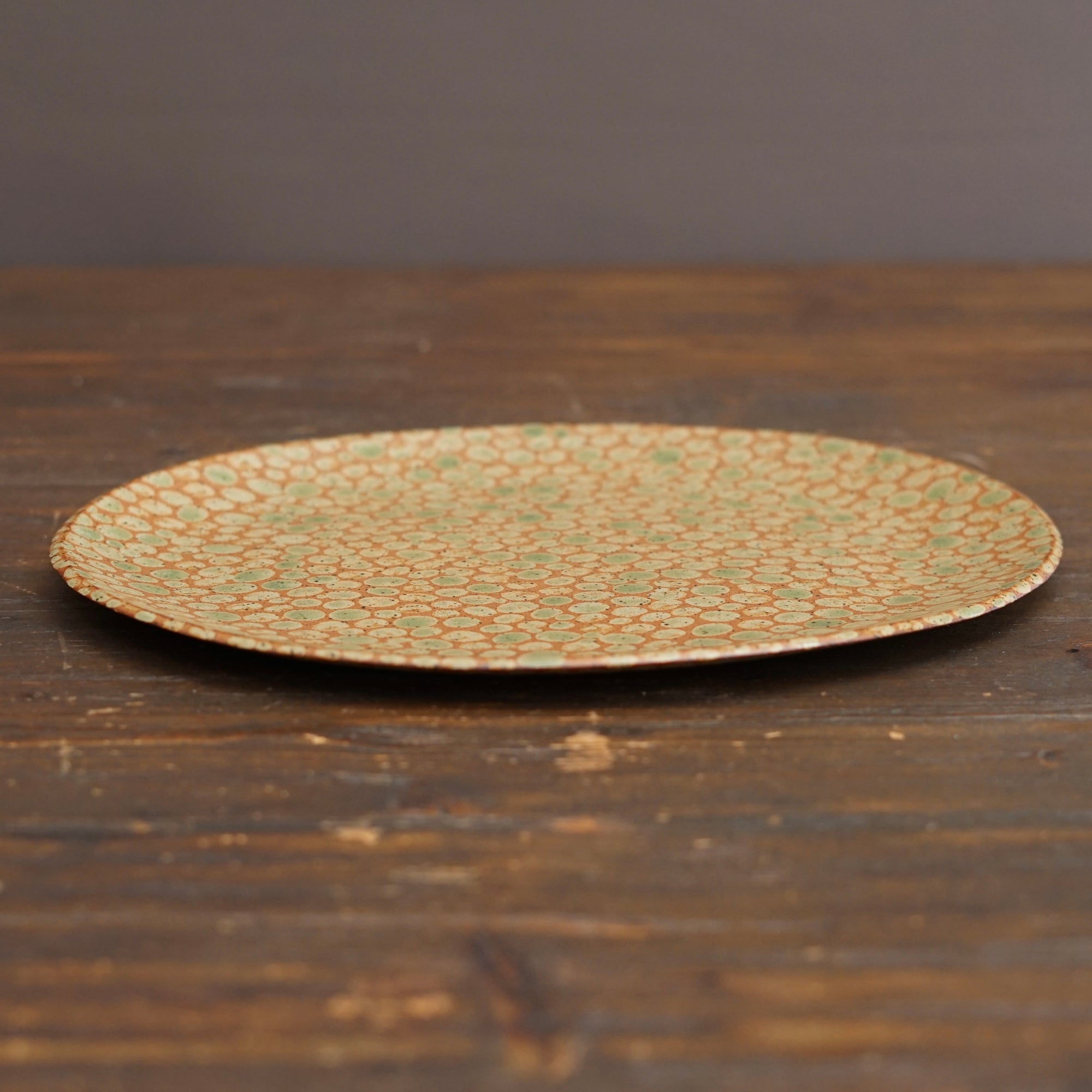 Autumn Dots Oval Plate #LK929B