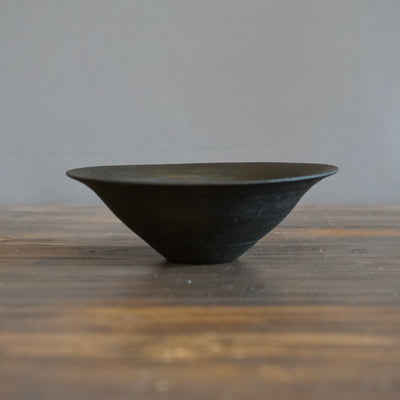 Lacquer Coated Rimmed Dessert Bowl #K01D