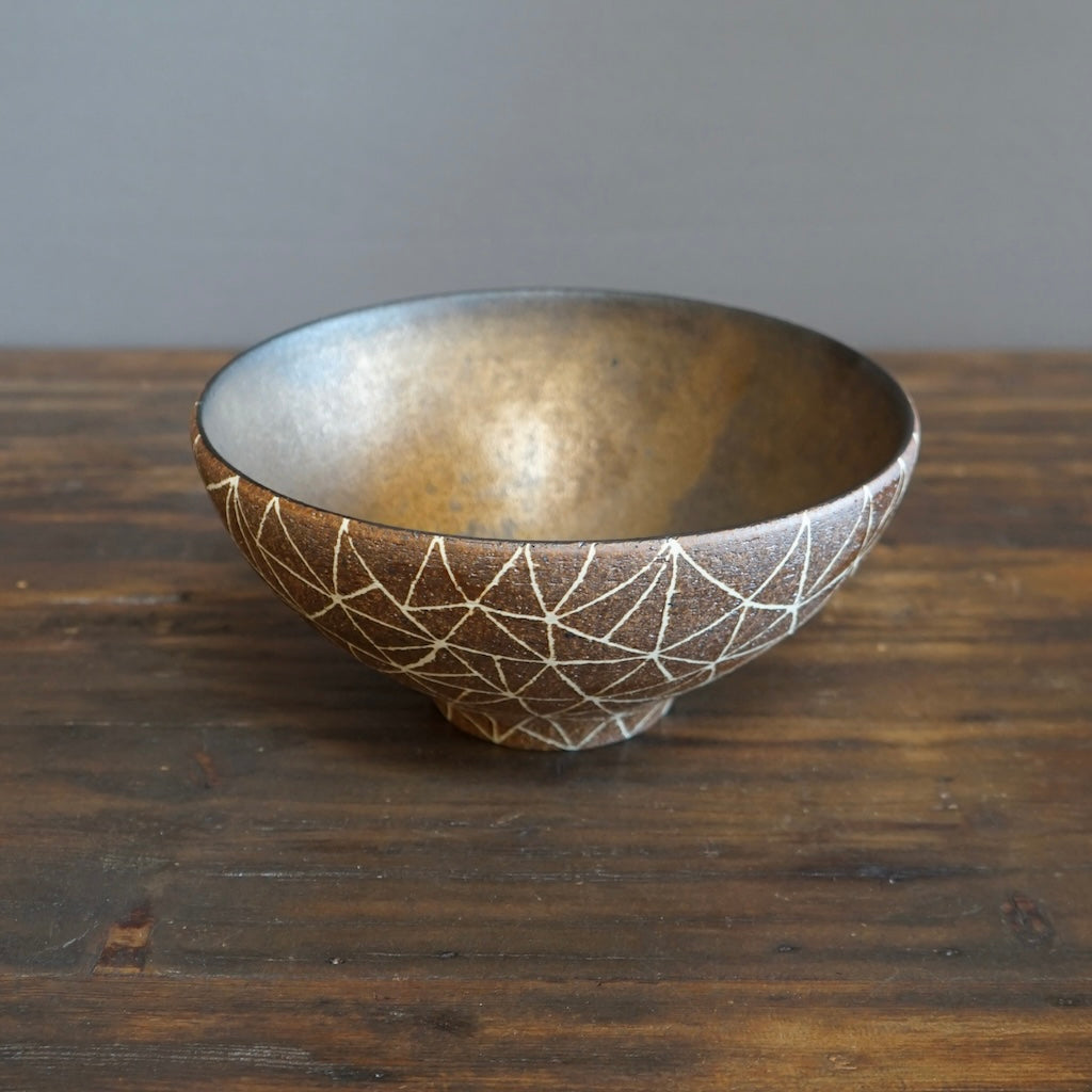 Geometric Inlay Large Noodle Bowl #OMT95A