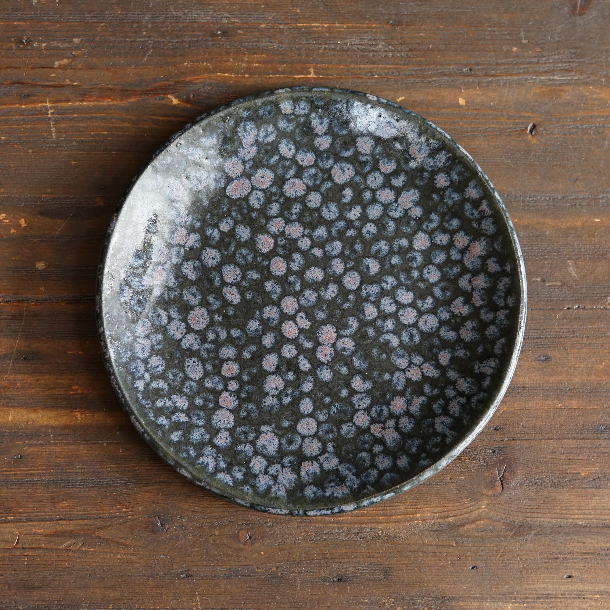 Purple Dots Small Plate #LK930B