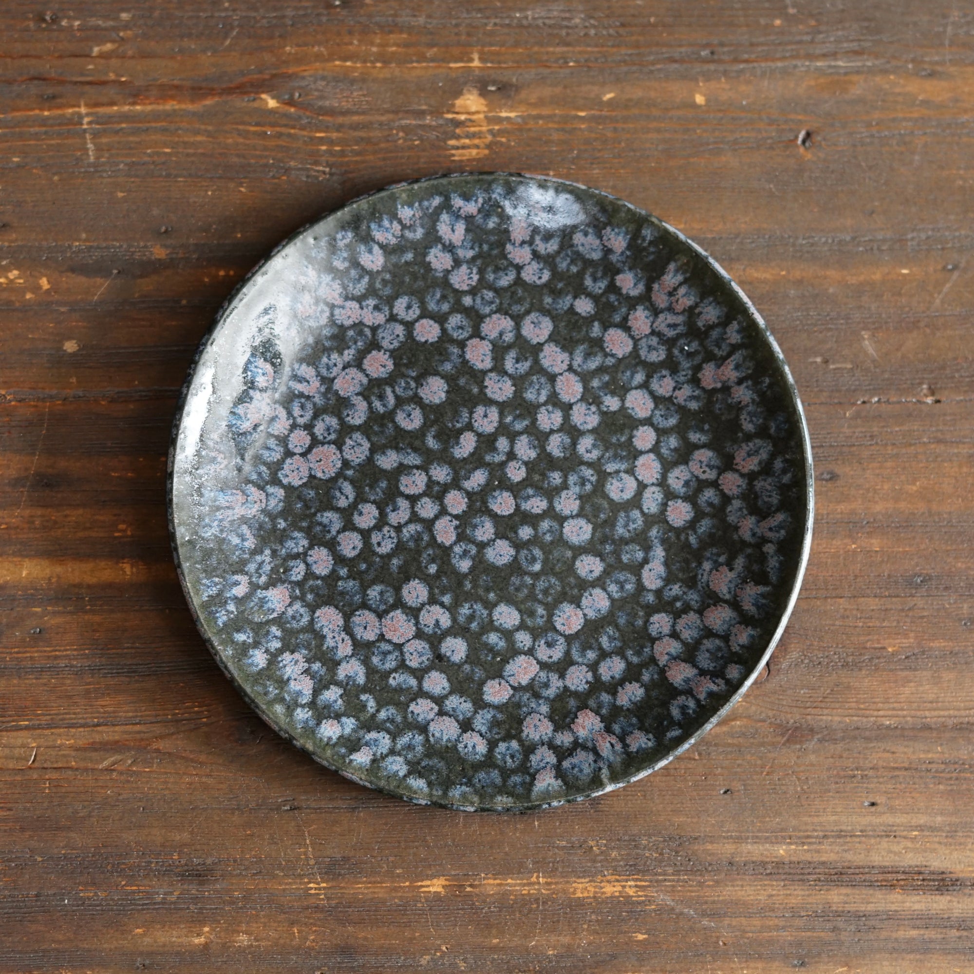Purple Dots Small Plate #LK930