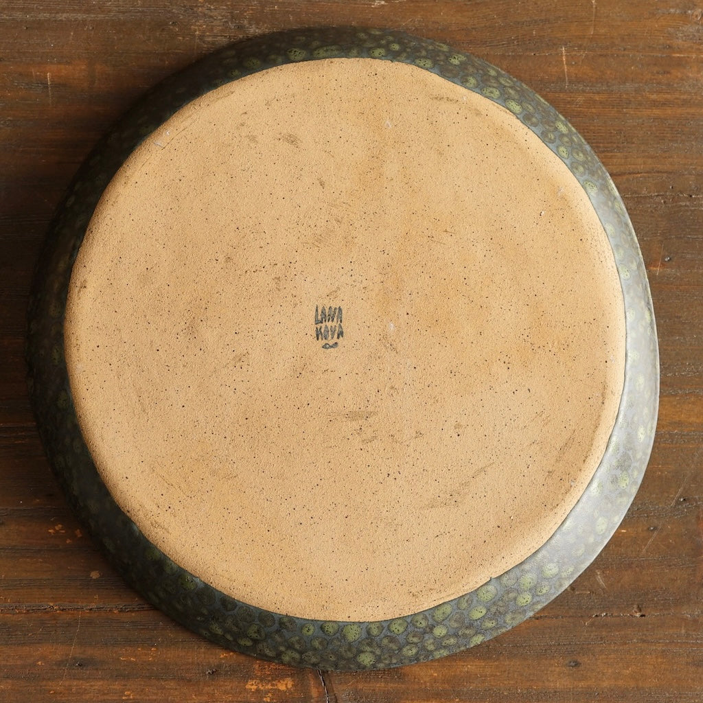 Green Dots Serving Platter #LK926B