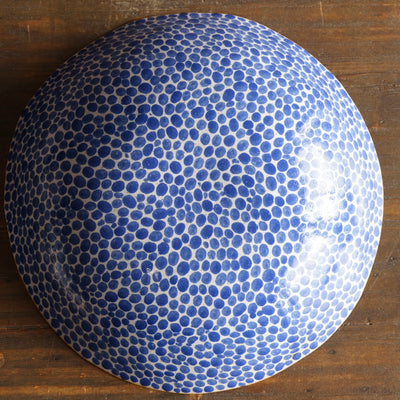 Blue Dots Large Serving Bowl #LK932