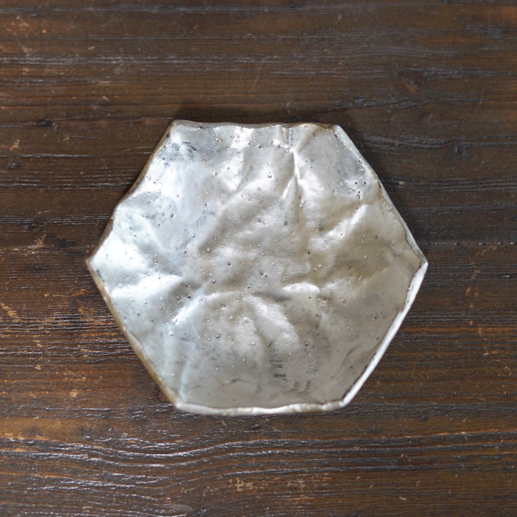 Silver Hexagonal Plate #HT480C