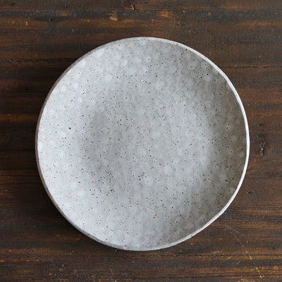 White Dots Medium Plate #LK878A