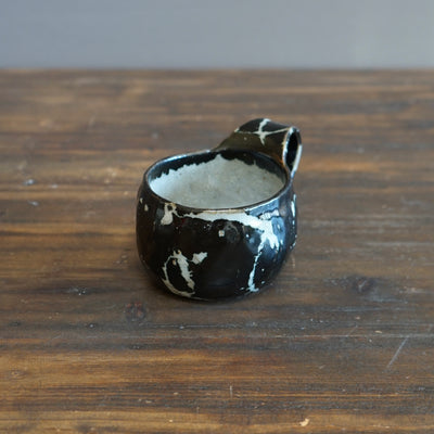 Black and White Round Mug #HT413C