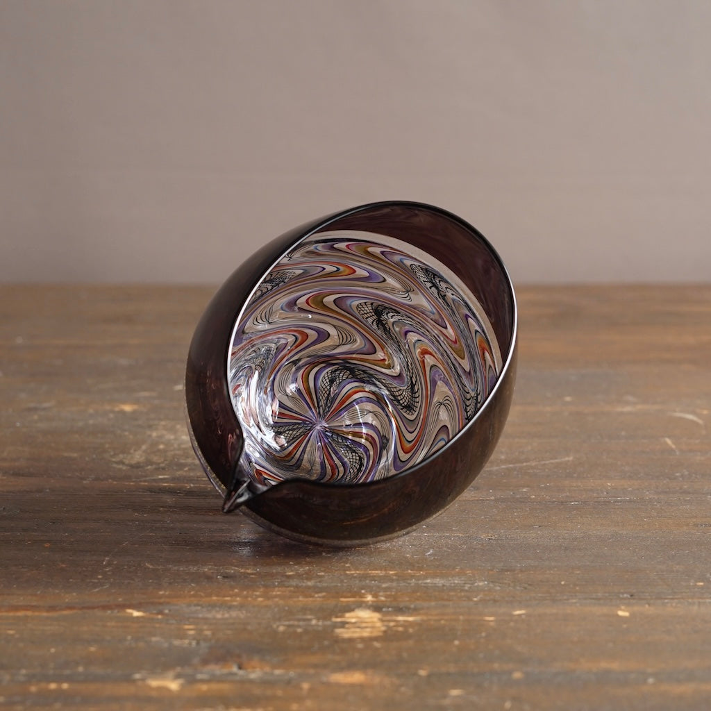 Rainbow Swirl Lace KATAKUCHI Sake Server #NS45