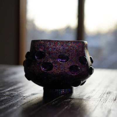 "RAHOTSU" Buddha's Curls Tea Ceremony Bowl #F1