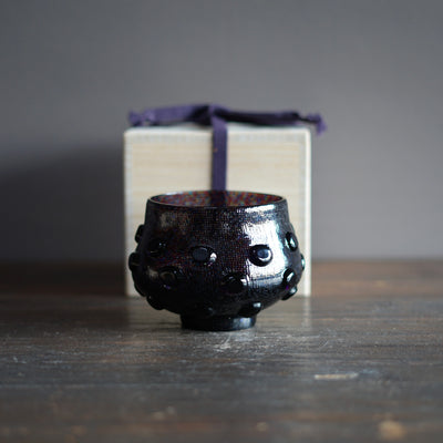 "RAHOTSU" Buddha's Curls Tea Ceremony Bowl #F1