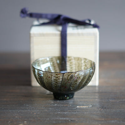 "Copper Leaf Godzilla" Tea Ceremony Bowl #U1