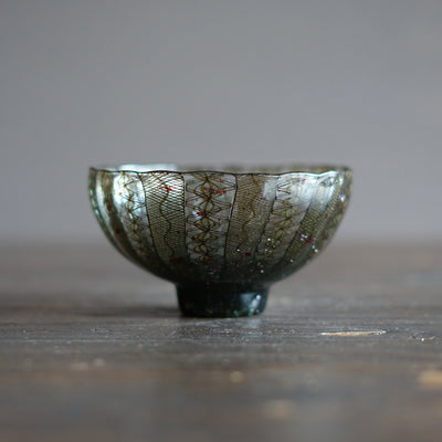 "Copper Leaf Godzilla" Tea Ceremony Bowl #U1