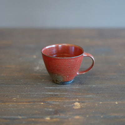 Wood Fired Red Mug Cup #SY294B