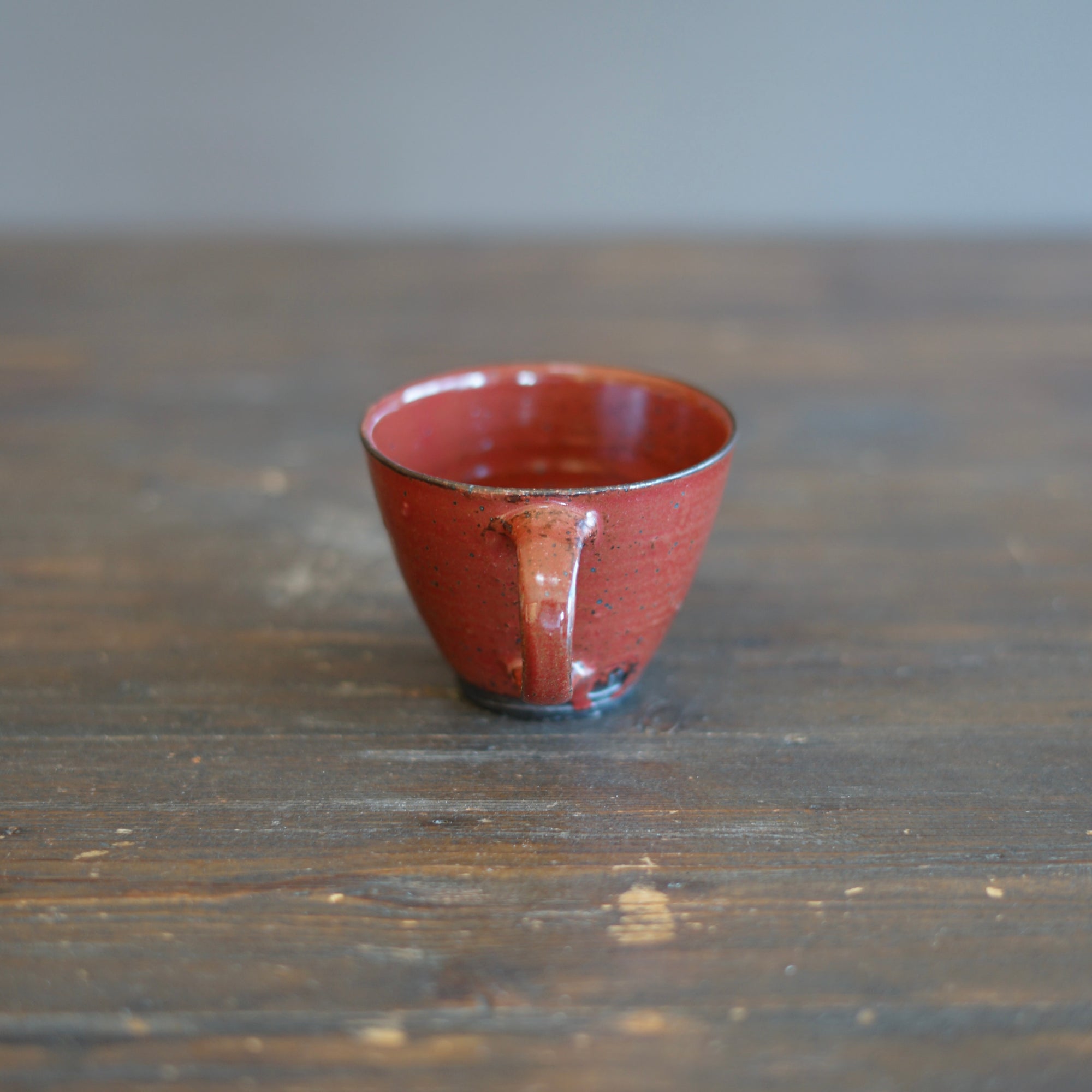 Wood Fired Red Mug Cup #SY294B