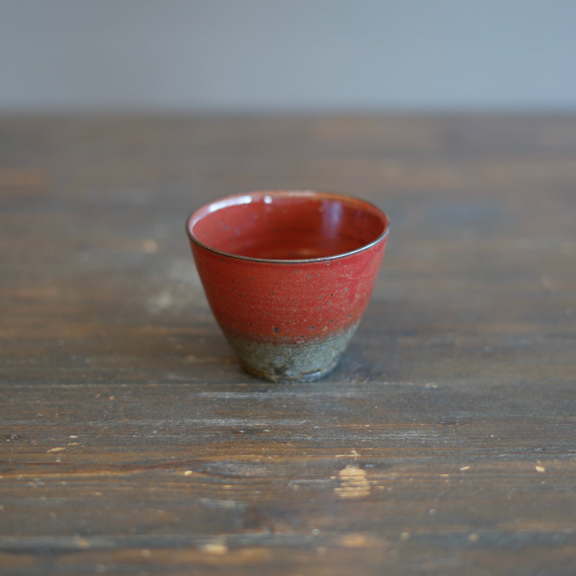 Wood Fired Red Mug Cup #SY294B