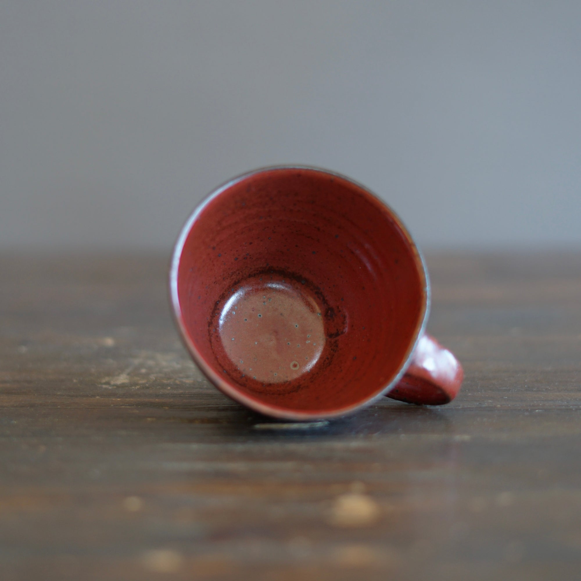 Wood Fired Red Mug Cup #SY294B